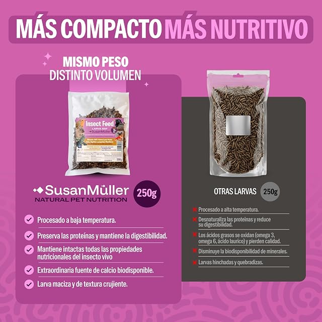 Foto 5 de 8 de Susan Müller Larvas de Mosca Soldado Negra Deshidratadas