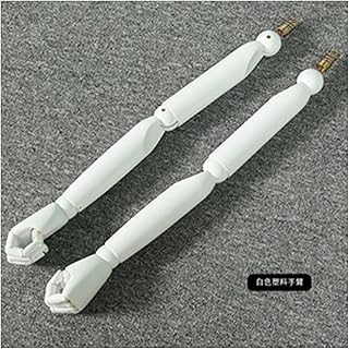Mannequin Body Solid Wood Arms, Easy to Assemble and Disassemble Arm, Adjustable Arms for Half Scale Maniquins Body, 6 Colors,B (E)