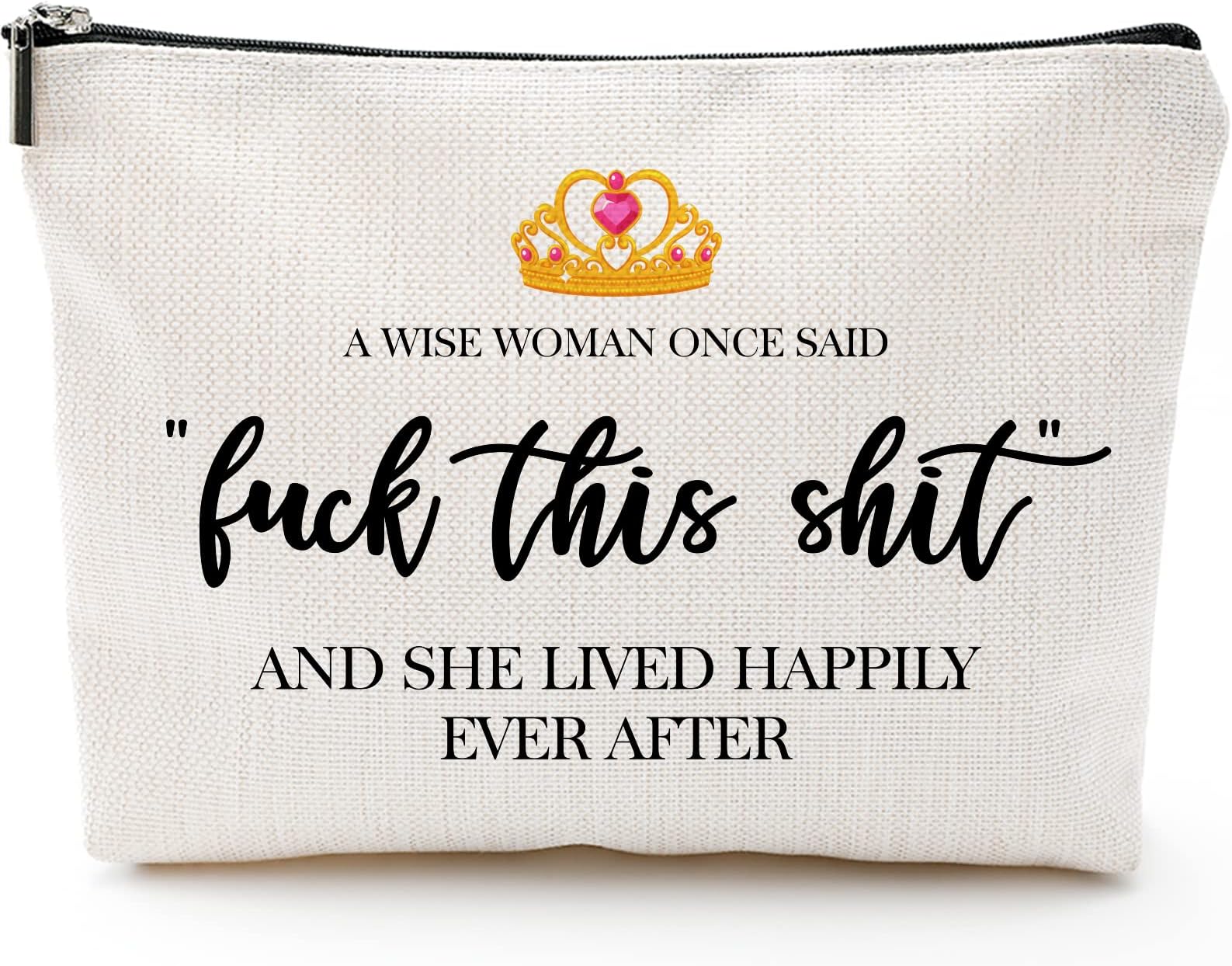 Funny Gifts for Women, Friends, Hostess Gift Ideas Strong women Retirement Cool Gifts for Coworkers Birthday Gift Ideas Gag Girls Weekend Fun Makeup Travel Bag Inspirational Cosmetic Bag