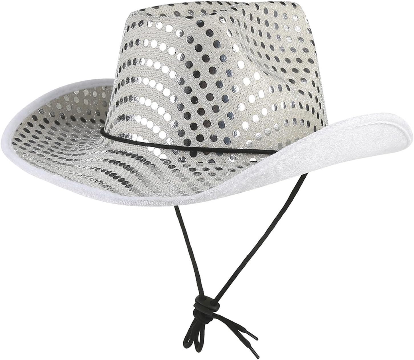 Western Sequin Fedora Hat Solid Color Dance Hat Retro Disco Cap Unisex Costume Cap for Women Man Party Props Supplies