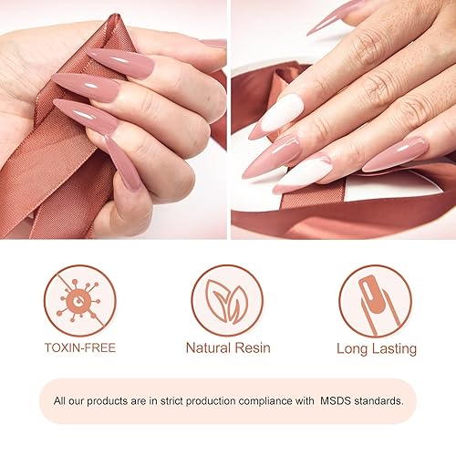Miniatura 2 de Venalisa Builder - Gel de uñas de 1.7 fl oz, gel duro rosa nude para extensión de uñas, manicura de poligel