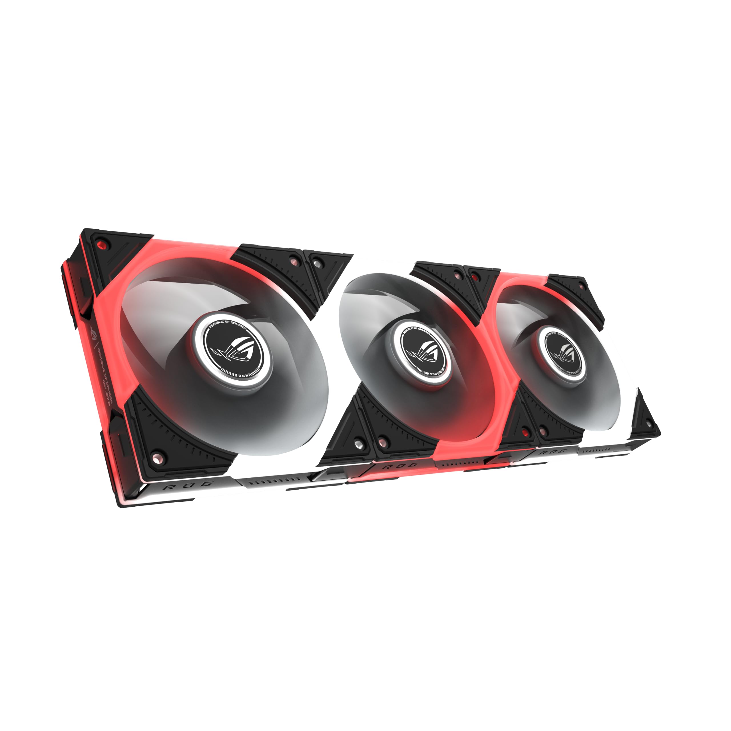 ASUS ROG Eurux GR120 ARGB PWM Lot de 3 ventilateurs PWM de 120 mm, 2600 tr/min, chaîne en marguerite brevetée, éclairage personnalisé, moyeu de ventilateur