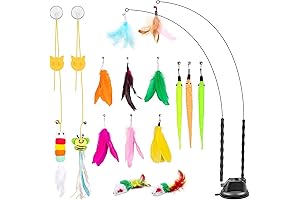 Depets Interactive Cat Toys with Suction Cup | Cat Toys Variety 15...