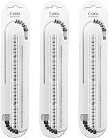 Vista 7 de Jetec 12 protectores de cable de carga en espiral de silicona para cables micro USB, protector de ratón, apto para teléfonos celulares, computadoras