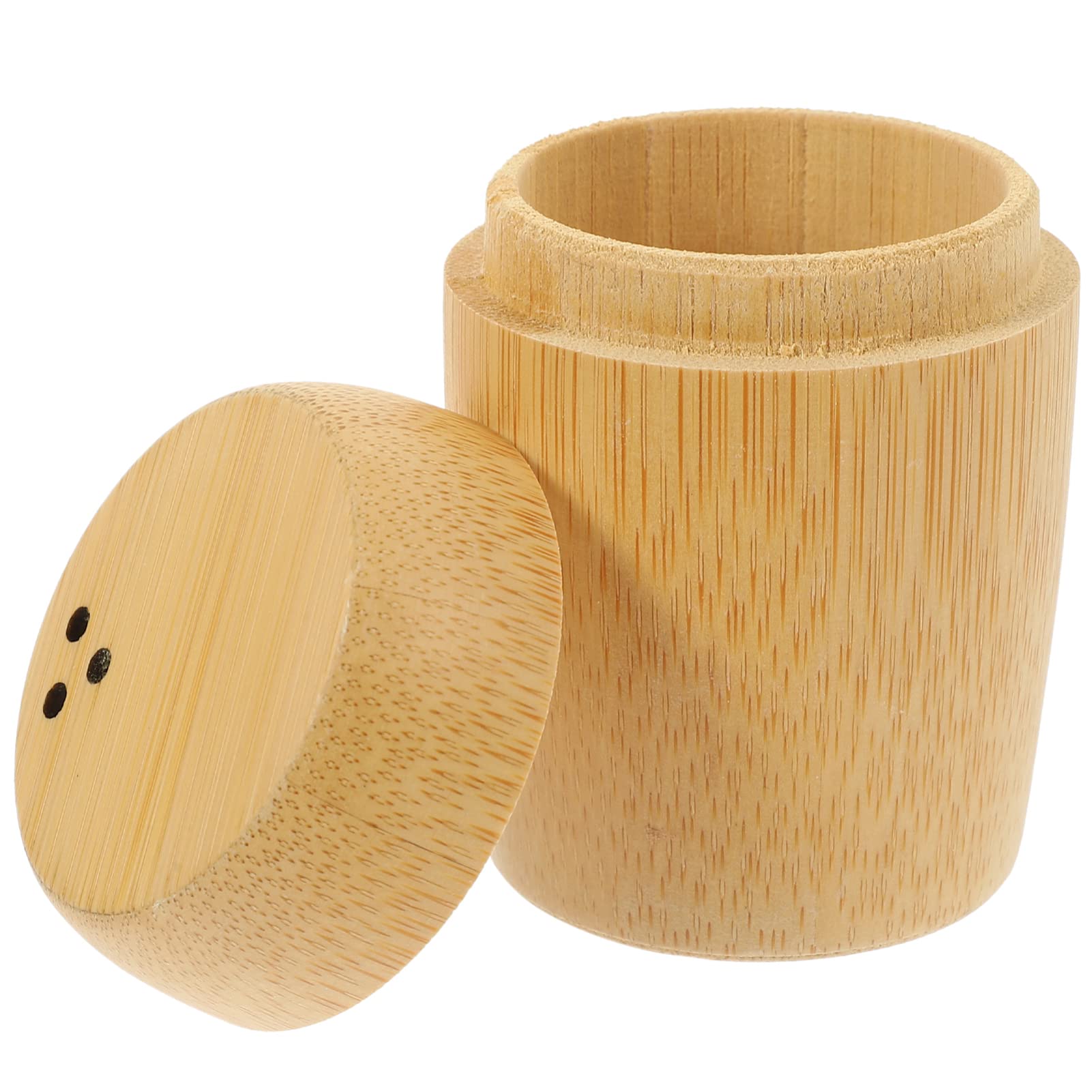 FOMIYES Toothpick Dispenser Box Bamboo Toothpick Holder Storage Travel Cocktail Floss Toothpicks