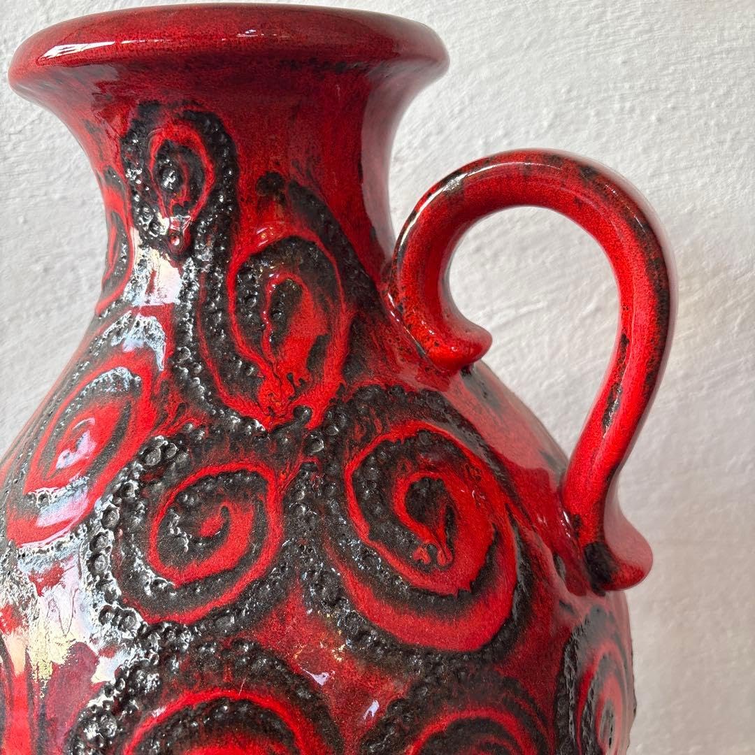 Amazon.co.jp: vintage 西ドイツ 花瓶 フラワーベース 壺 60s 70s 大