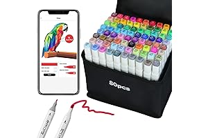 80 Colors Alcohol Markers for Creative Expression
