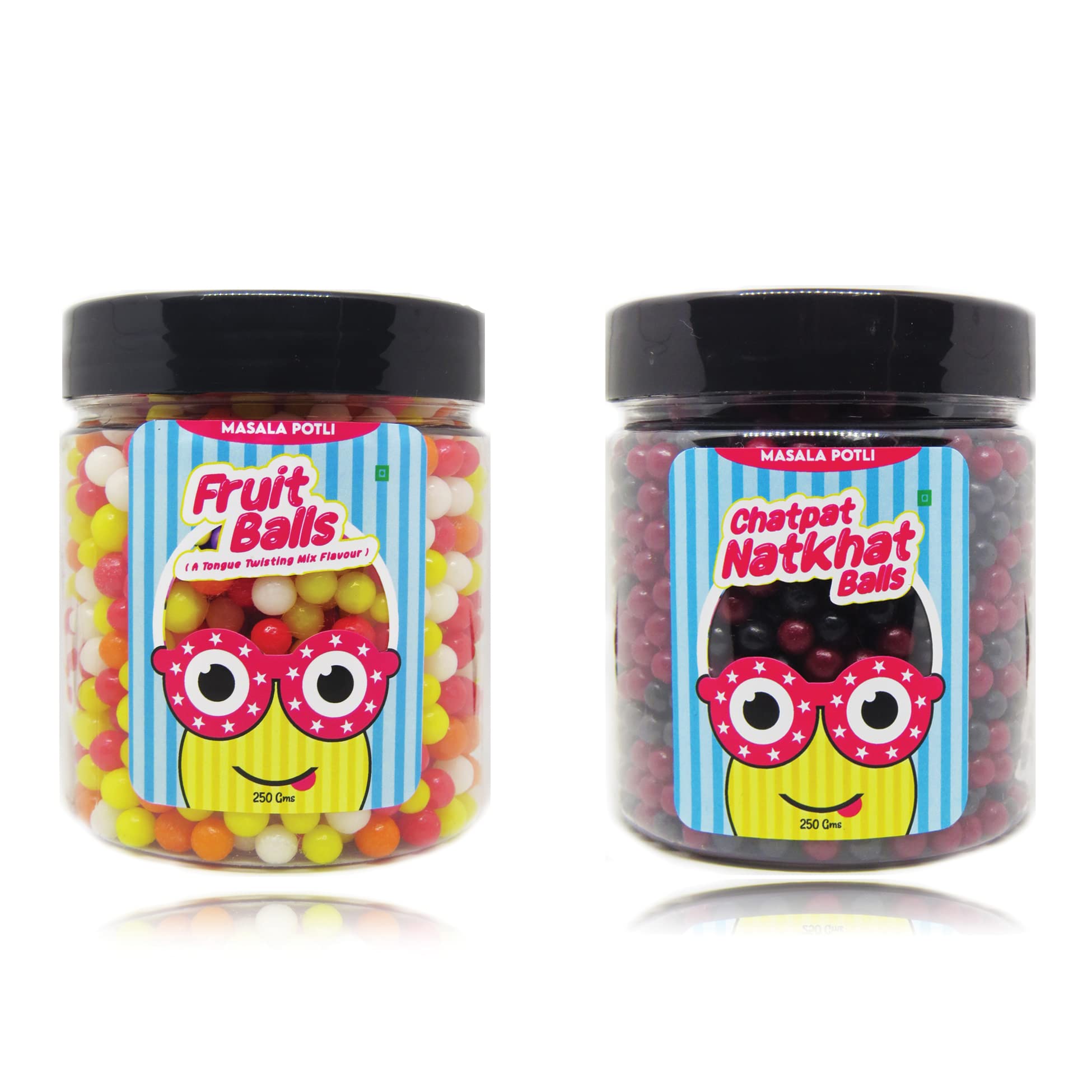 MASALA POTLI� Fruit and Chatpat Natkhat Balls Candy | Chatpati & Sweet Fruit Balls Pack for Kids | Pack of 250 Grams Each (B09T71YVC5) Amazon Price History, Amazon Price Tracker