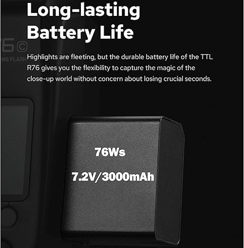 Miniatura 4 de Godox MF-R76C TTL Macro Ring Flash 76Ws HSS 2.4G inalámbrico GN14 CCT 5900K 550 Flash de potencia completa, 0.1-1s Tiempo de reciclaje Tubos de