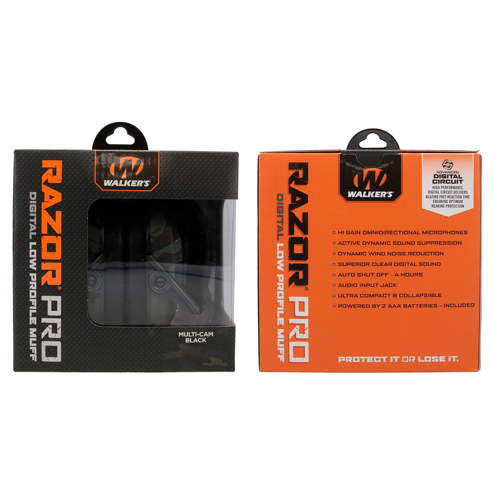 Walker's Razor Digital MUFF - Multicam CAMO Gris