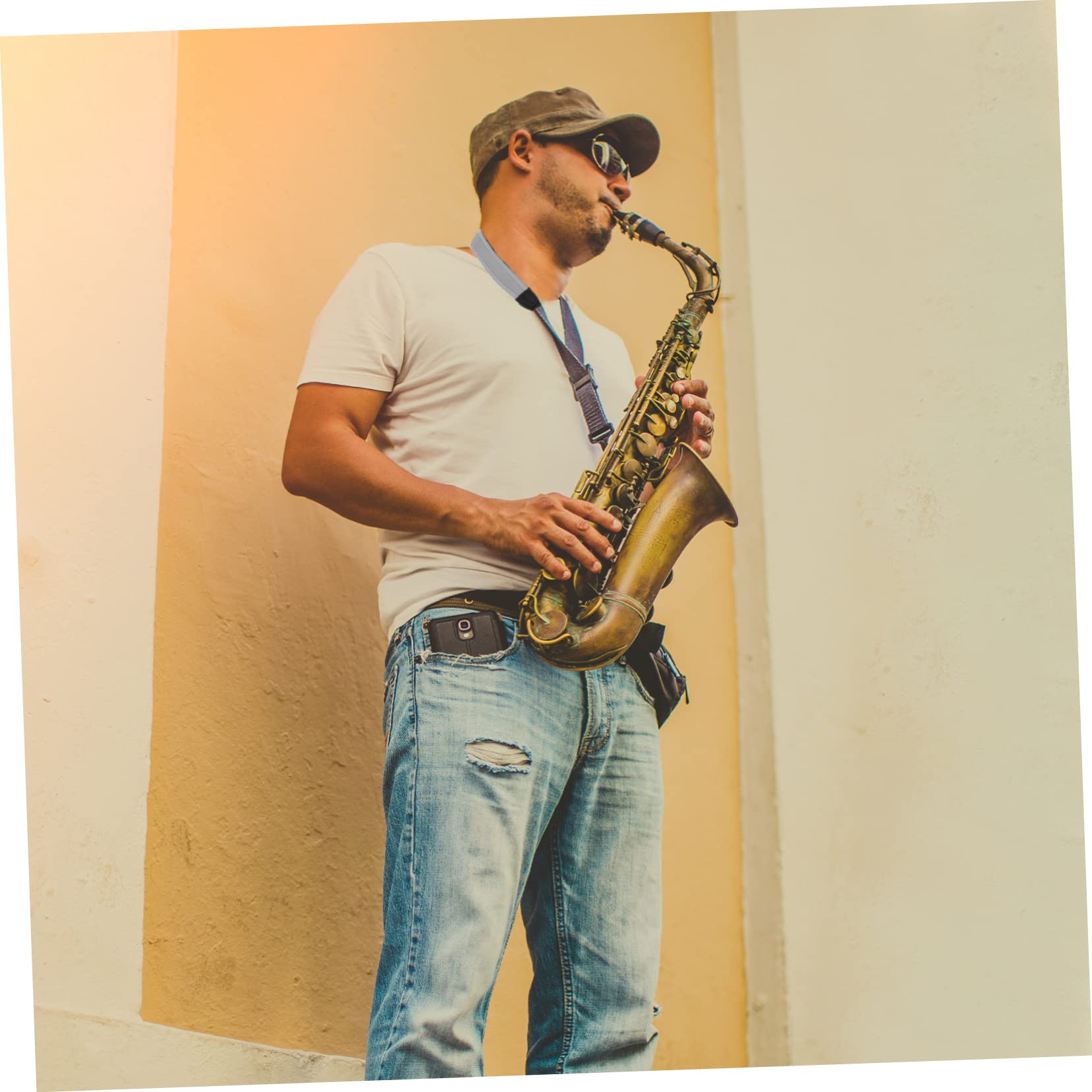 Toddmomy Buckle Strap Saxophone Neck Strap Padded for Comfort Construction Universal Fit for Sax Players