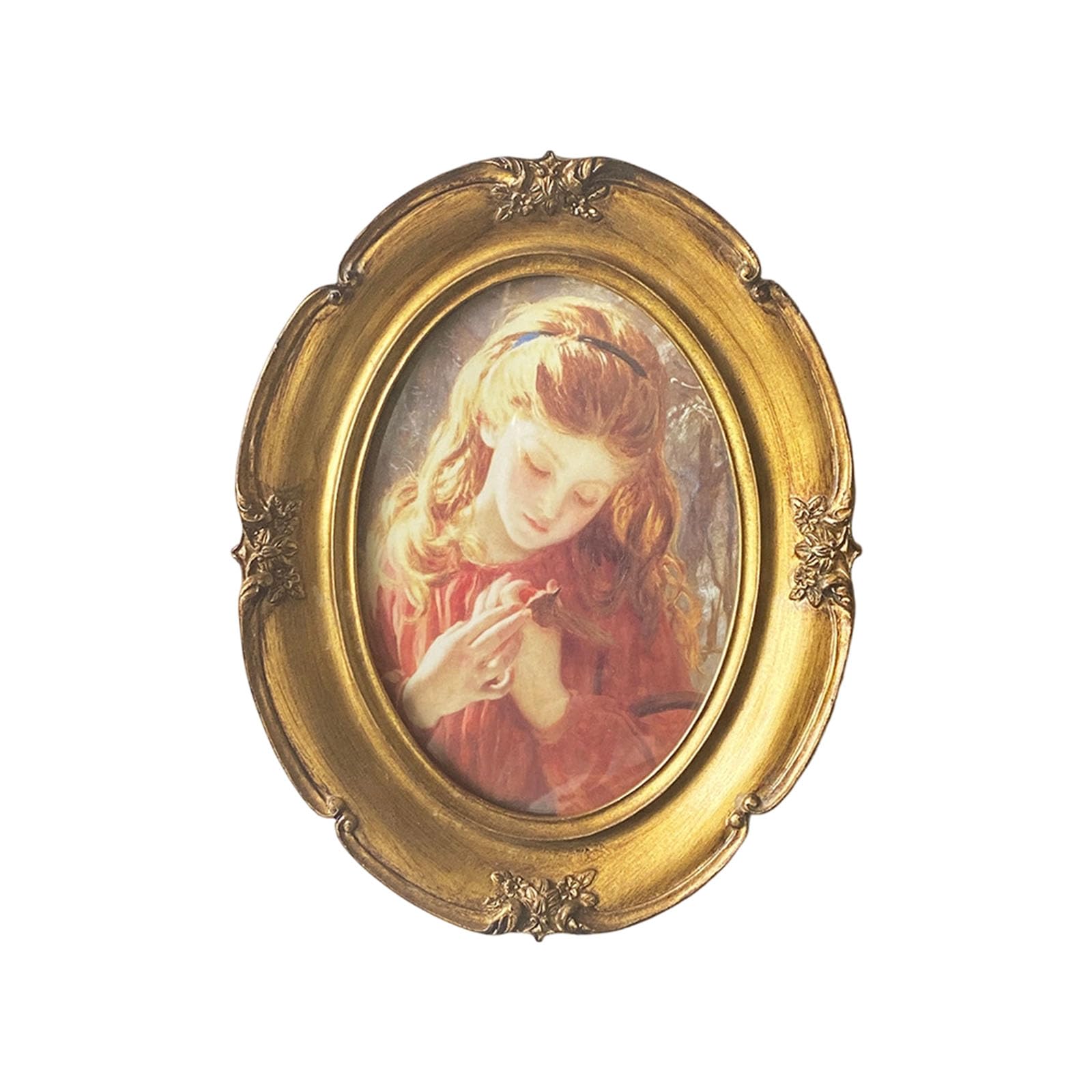 APGLSXY Antique Ornate Photo Frame with Florals Relief Retro Picture Frame Wall and Tabletop Display for Home Decors Art Gallery Antique Ornate Photo