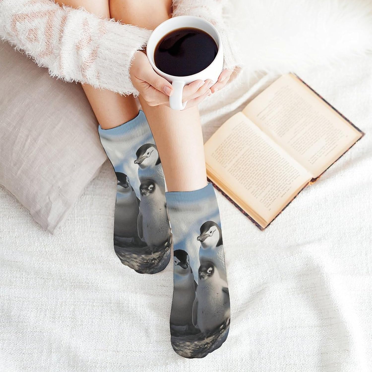 5 Pairs Penguin Family Ankle Socks Breathable Low Cut Short Socks