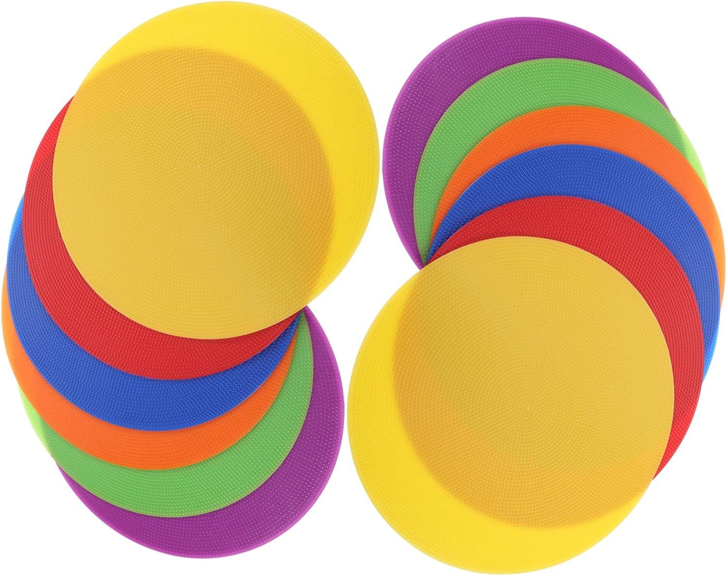 12pcs Training Discs for Football Brightly Colored Markers for Soccer Basketball Agility Drills Lightweight Stacking Design for Easy Storage Player Flexibility
