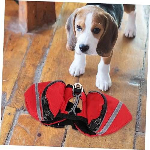 Miniatura 9 de ABOOFAN Arnés de senderismo para perro, mochila transportadora para perros pequeños, arnés para perros pequeños, mochila de entrenamiento para
