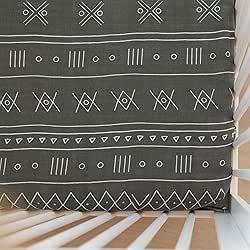 Alpine Muslin Crib Sheet by Mebie Baby, Soft and Breathable