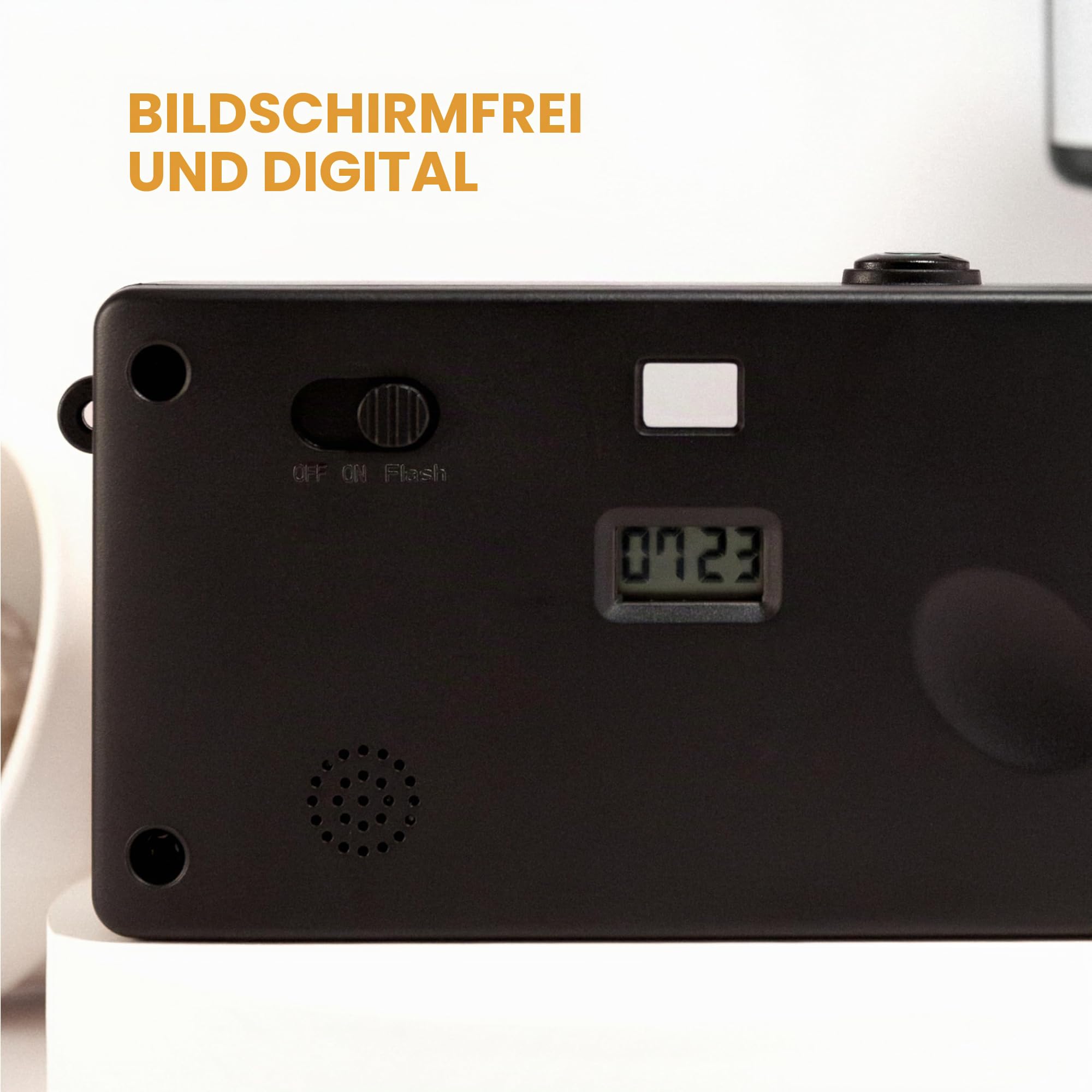 CampSnap Digitale Kompaktkamera ohne Bildschirm - Speicher für 2000 Fotos - 8M Pixel - Wiederaufladbare Batterie - Vintage - Grün