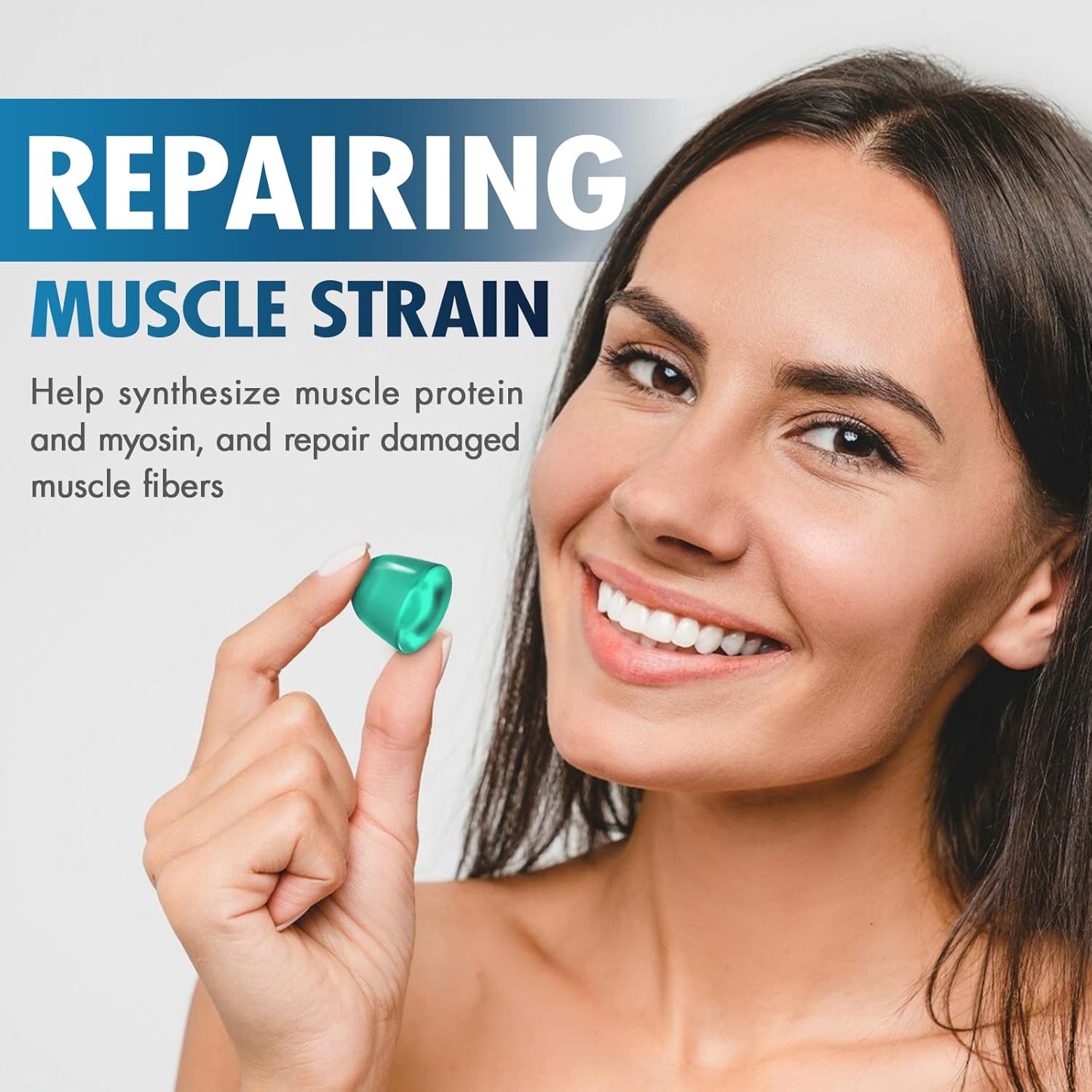 Creatine Monohydrate Gummies - 5g for Men & Women, 160 Count and Creatine Chewable Supplements for Muscle Gain, Muscle Strength, Energy Boost, and Muscle Builder, Sugar Free, Vegan (Blueberry) - Image 7