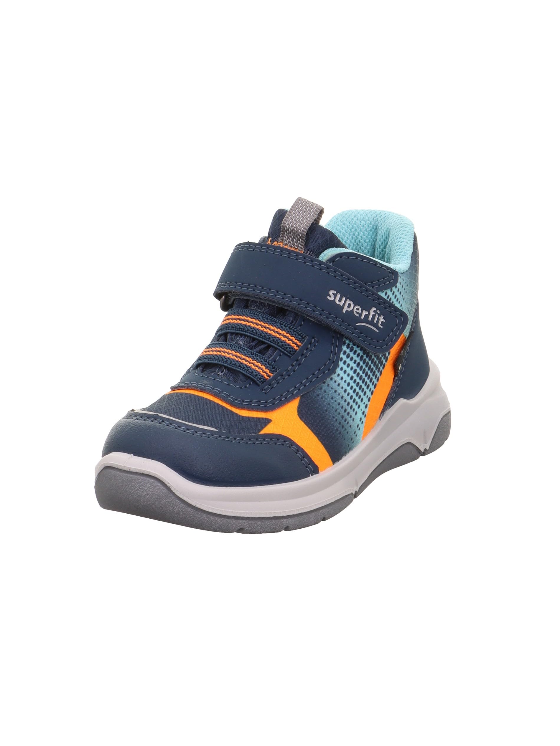 Superfit Cooper Lightly Lined Gore-Tex Trainers, Blue/Orange 8000, 28 EU, Blue Orange 8000, 10 UK Child