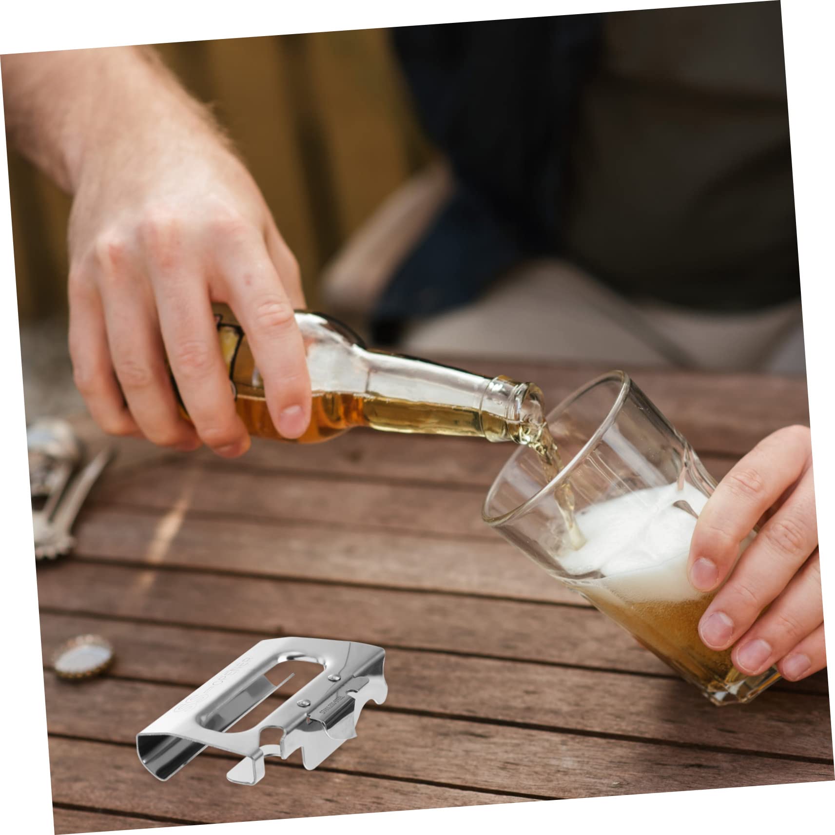 3piezas Abrebotellas De Acero Inoxidable Multifuncional Herramienta De Cocina Práctica Para Abrir Latas y Botellas Diseño Ergonómico y Liviano Para Uso Diario
