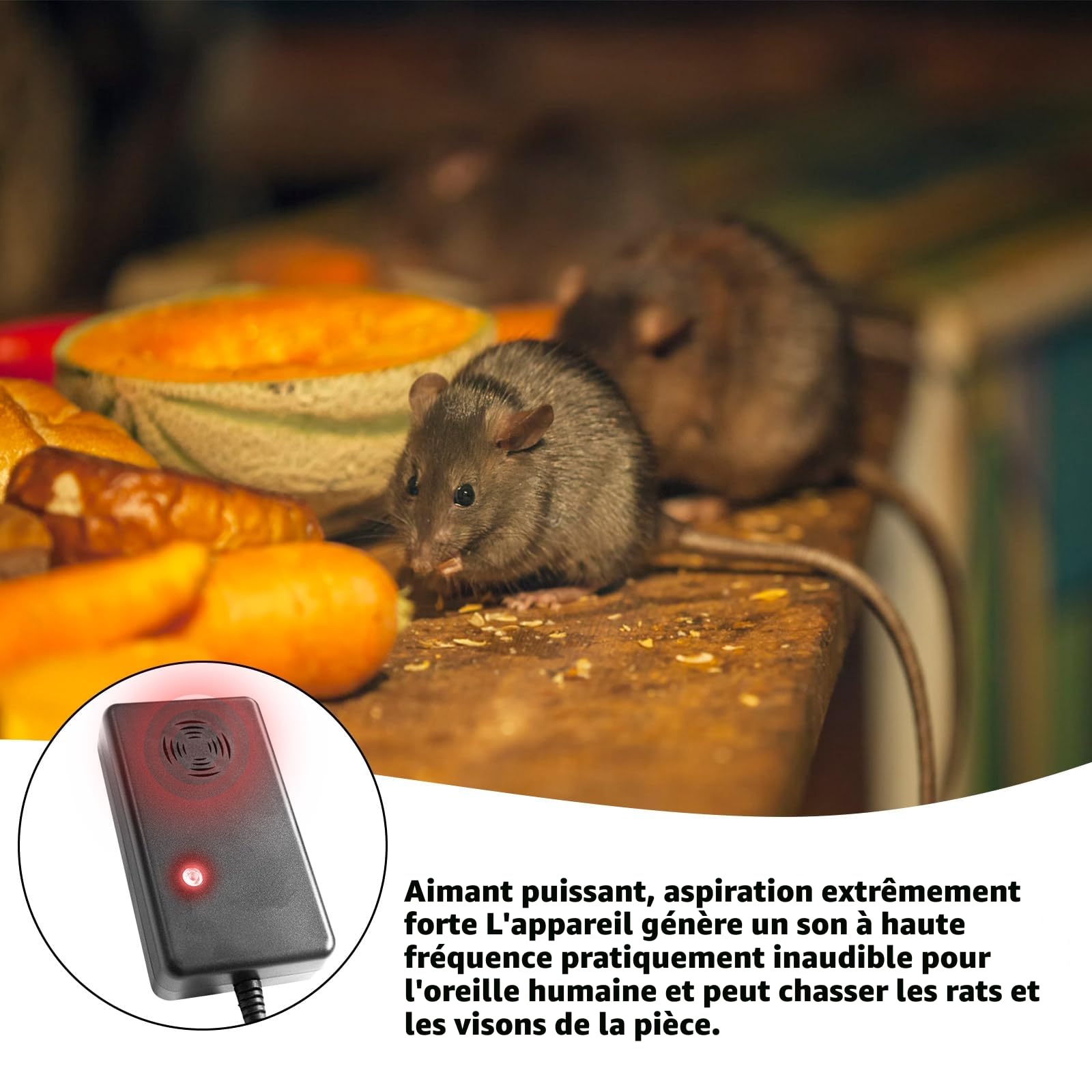 Répulsif Souris Ultrason, 2pc Ultrasons Anti Rongeurs, Piege a la Fouine Repulsif Rongeur pour Voiture, Anti Rongeur Voiture, Ultrason Souris et Rats pour Maison, Jardin, Garage