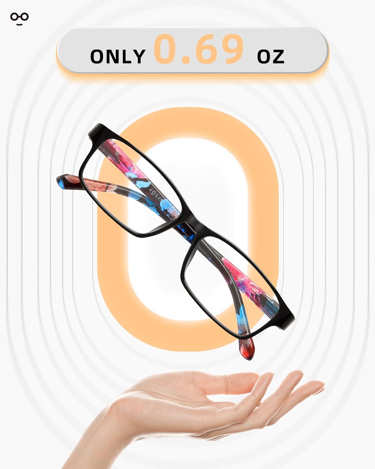 Reading Glasses for Women, 5 Pack Blue Light Blocking Readers, Lightweight Eyeglasses with Spring Hinge - Image 4