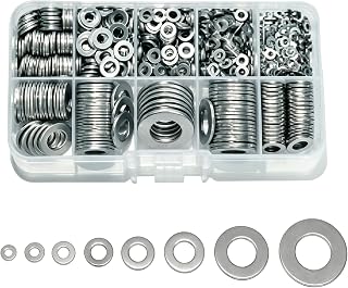 Crush Washers Kit: 580 Pcs Sealing Washers Assortment Set - 9 Sizes M2 M2.5 M3 M4 M5 M6 M8 M10 M12 - Flat Oil Drain Plug Gasket Metric Assortment for Automotive Machinery Plumbing & Hardware Repairs