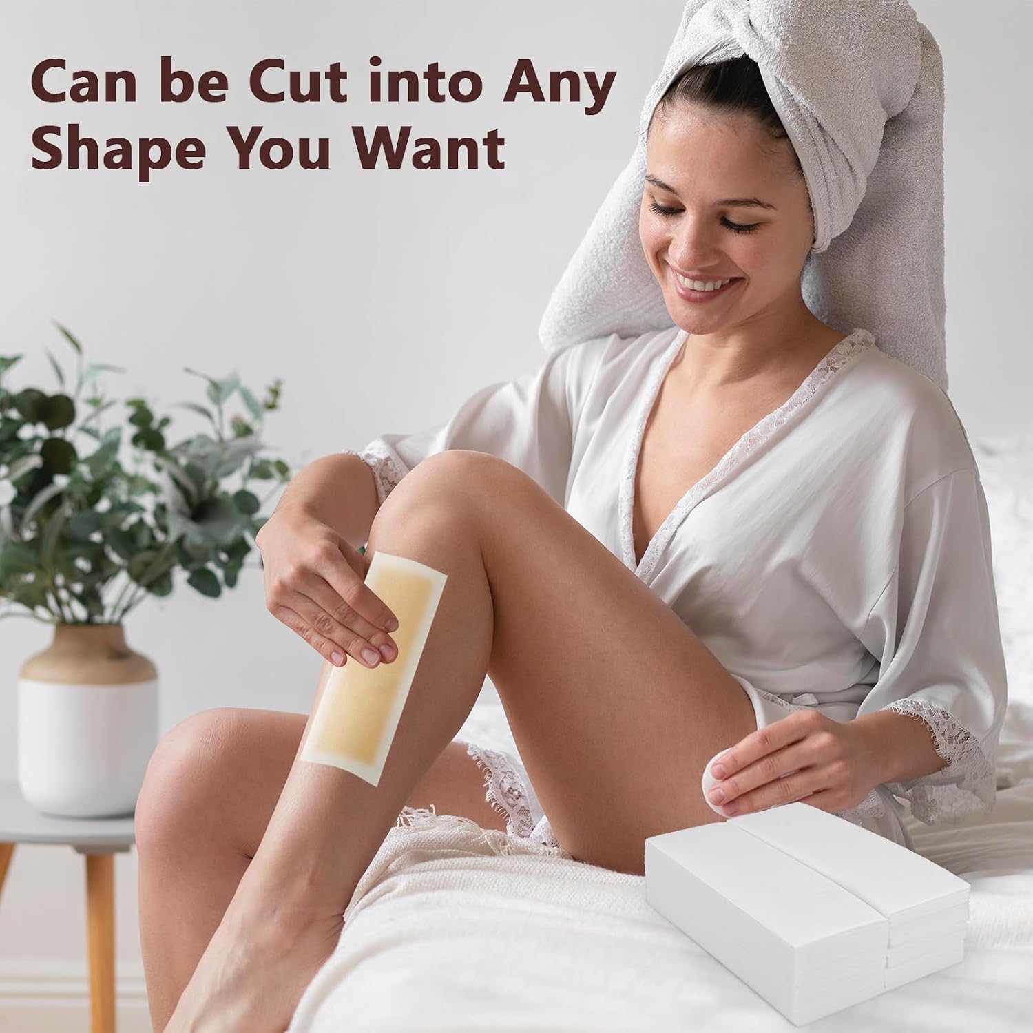 250 Pcs Large Non Woven Wax Strips for Hair Removal, 7.8''x 2.75'' Waxing Strips, Body and Facial Waxing Paper without Wax, Soft and Skin-friendly, for Face, Arms, Armpit, Chest, Back, Bikini, Leg