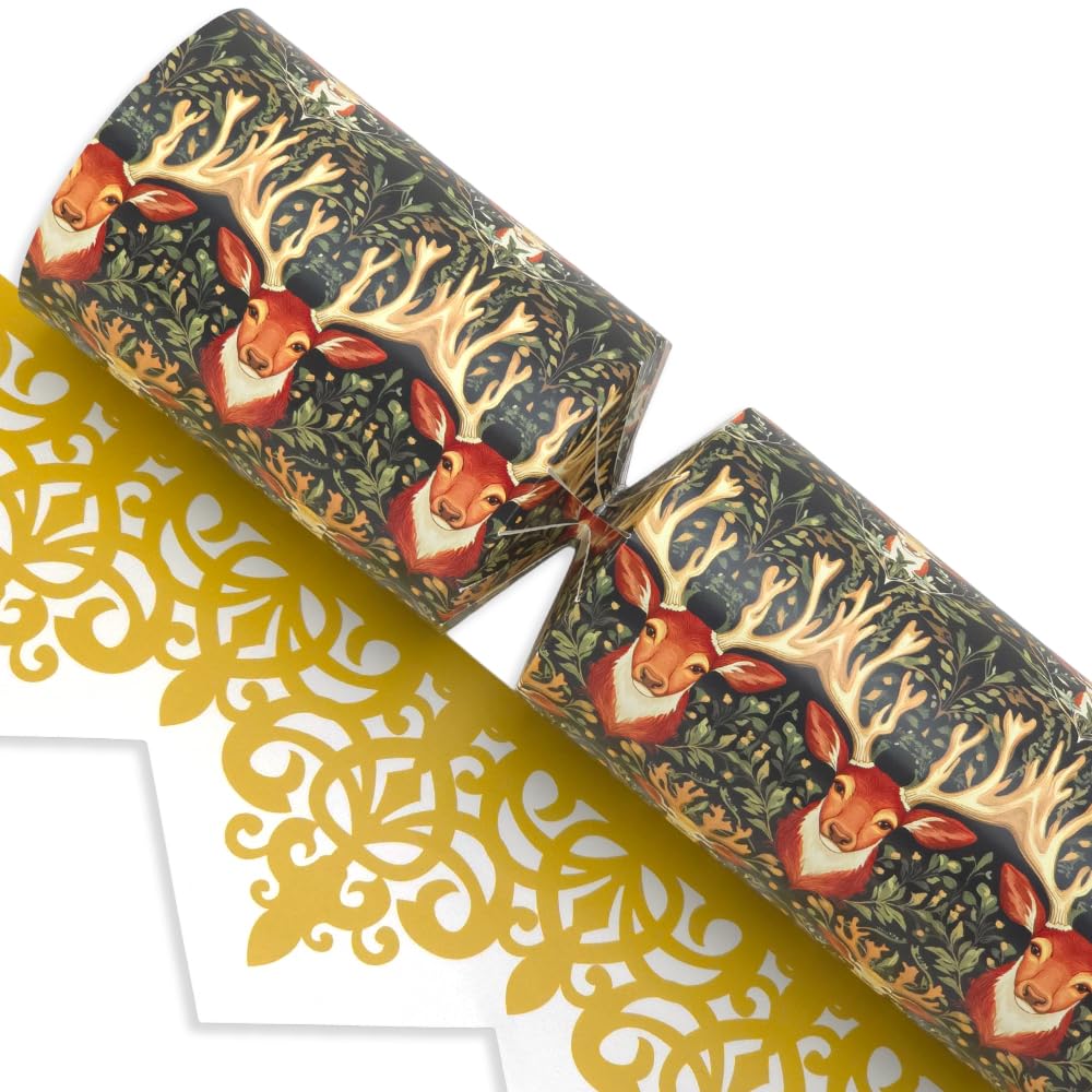 Christmas Stags | William Morris | Makes 6 Large Crackers | Make Fill Your Own
