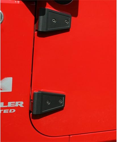 Miniatura 2 de Tapa para bisagras de puertas, color negro, Rugged Ridge, 4 piezas