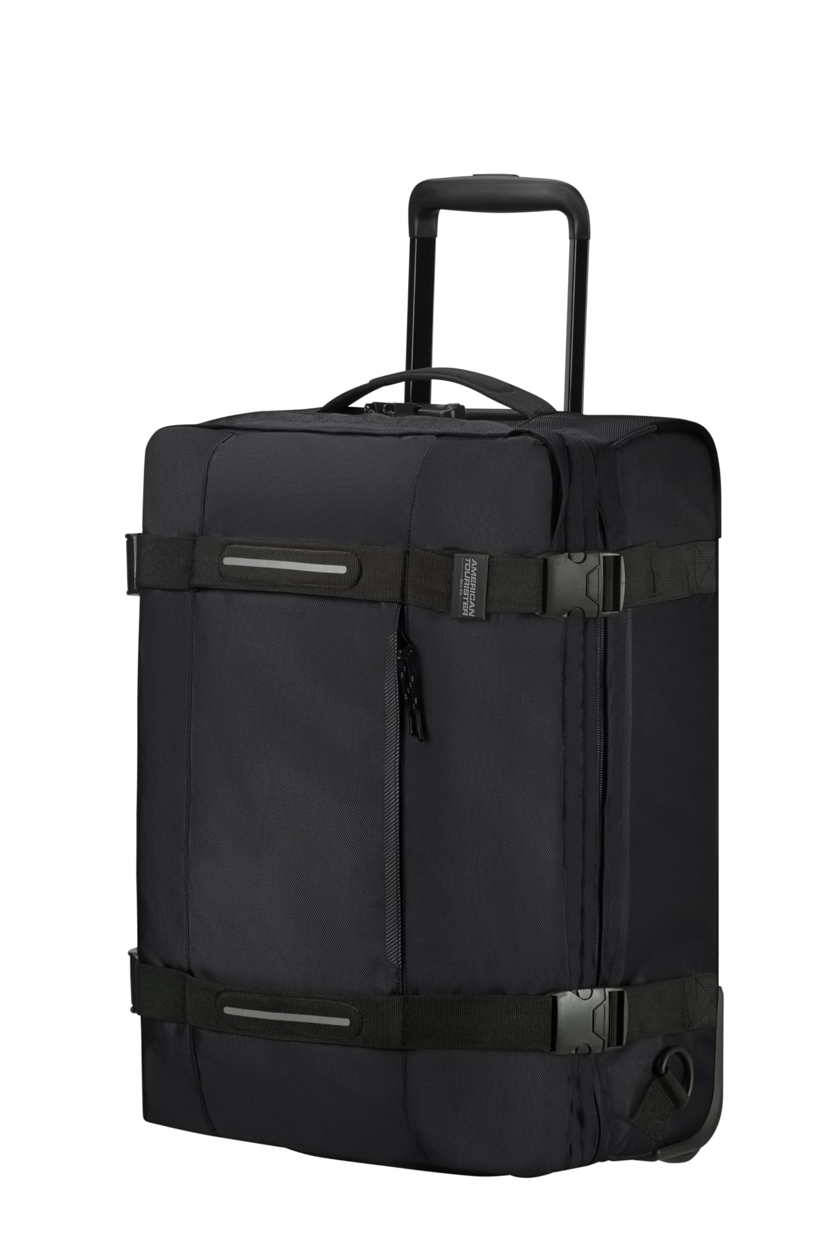 American Tourister Urban Track - Travel Bag/Backpack with 2 Wheels S, 55 cm, 45.5 L, Black (Asphalt Black)