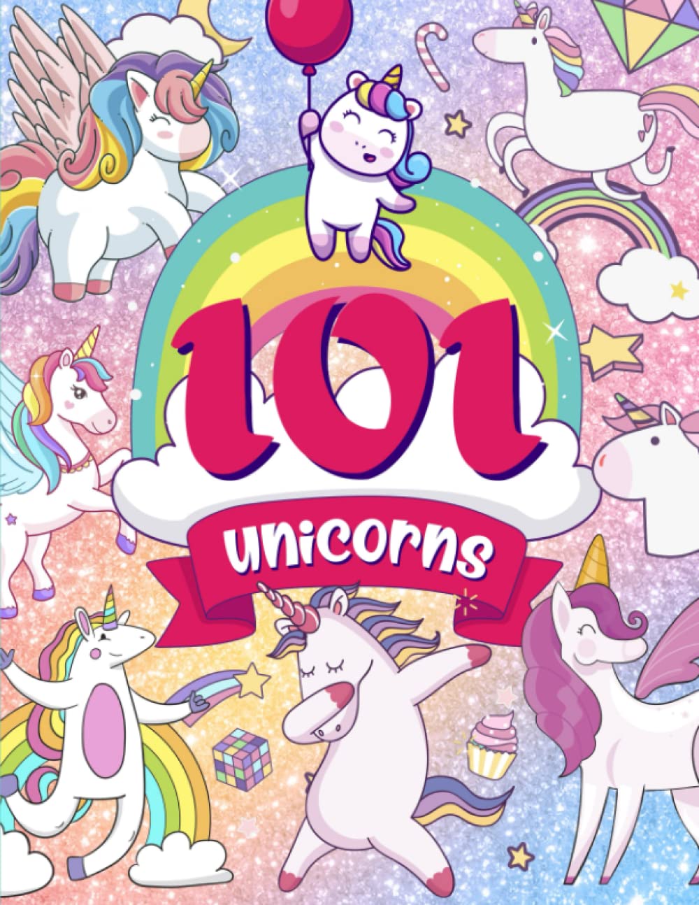 Mua Sách 101 unicorns coloring book Big unicorn coloring book for kids