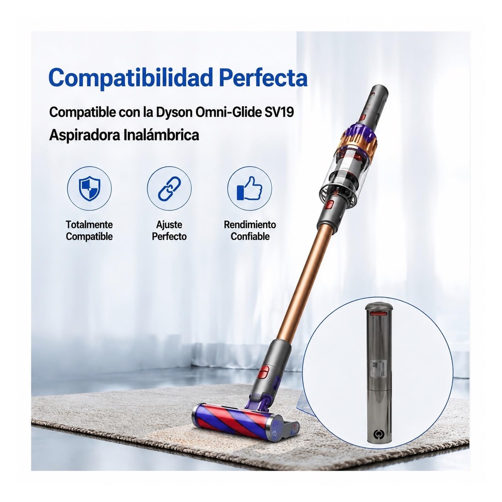 Batería 2500mAh Repuesto Compatible Con Dyson Omni-Glide SV19