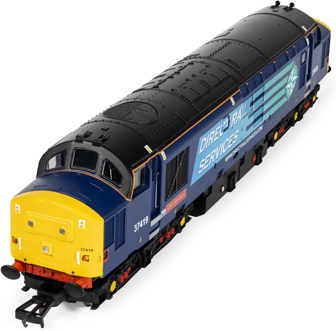 Hornby R30437TXS RailRoad - DRS - Class 37 - 'Carl Haviland' 37419 (DCC Sound Fitted) Locomotive Era 11 Model Train