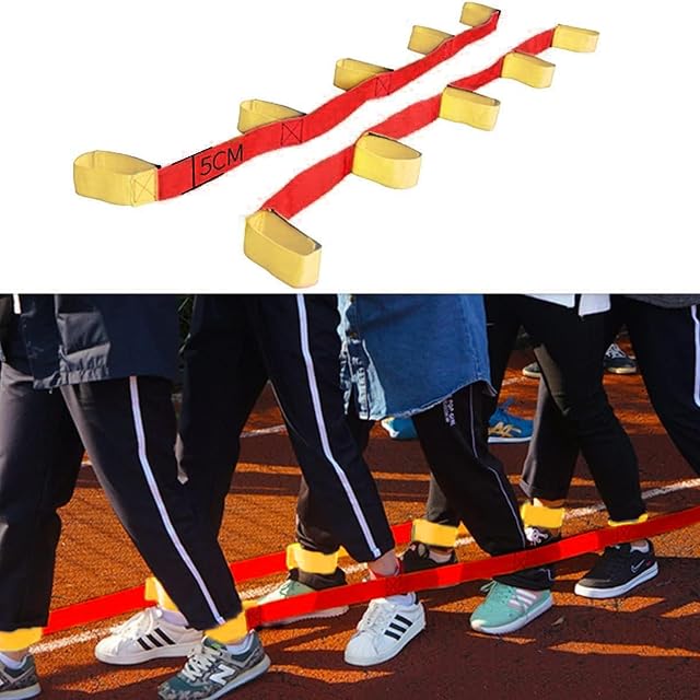 OFKPO 5-Cuerda Elastico, Legged Race Juego (2 PCS)