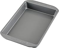 Vista 10 de Farberware Bandeja antiadherente para hornear con tapa, molde antiadherente para pasteles con tapa, rectangular, 9 x 13 pulgadas, color gris