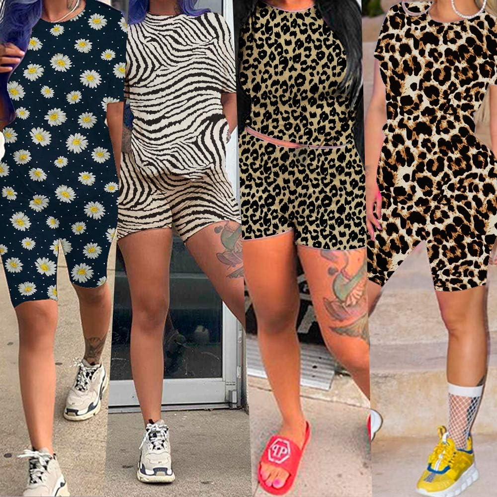 KINIKO Women's 2 Piece Casual Fashion Sports Solid Color Suit short Sleeve top and Pants Set Sweatshirt - Image 4