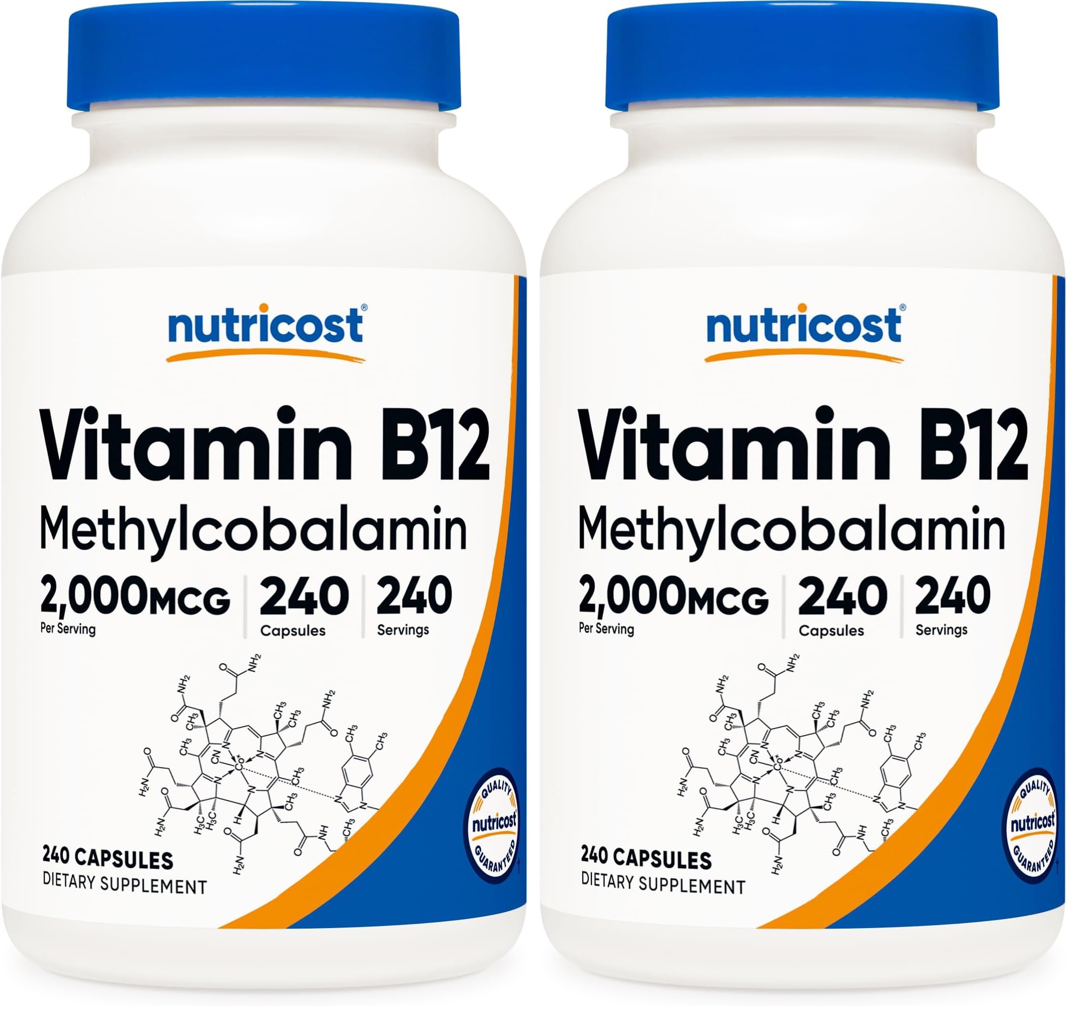 Nutricost Vitamin B12 (Methylcobalamin) 2000mcg, 120 Capsules, Gluten Free — Amazon image 7