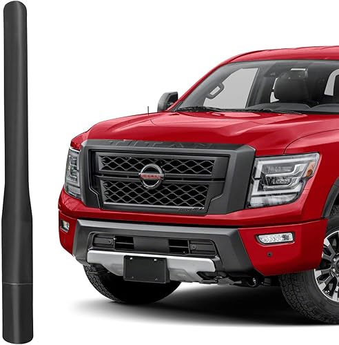 Antena de radio de aluminio de 4 pulgadas para Nissan Titan (2004-2018), reemplazo del mástil de antena Nissan Titan