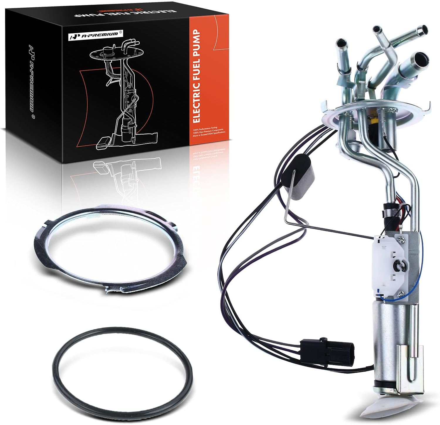 A-Premium Electric Fuel Pump Assembly with Sending Unit Compatible with Chevrolet S10 Blazer & GMC S15 Jimmy & Oldsmobile Bravada, 1985-1991, 2.5L 2.8L 4.3L