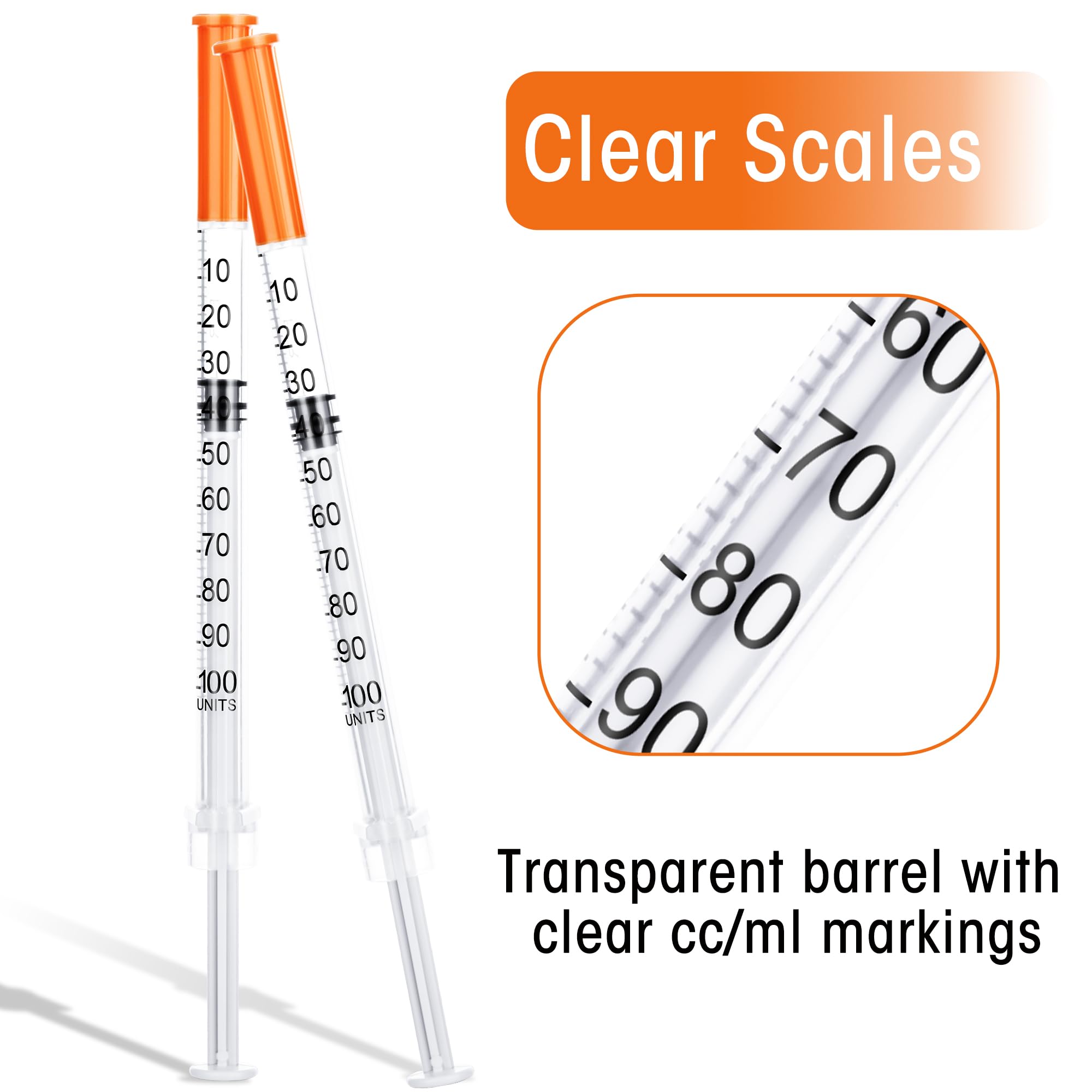 1ml Syringe 29Ga1/2Inch13mm 100Pack 1cc Tool — Amazon image 3