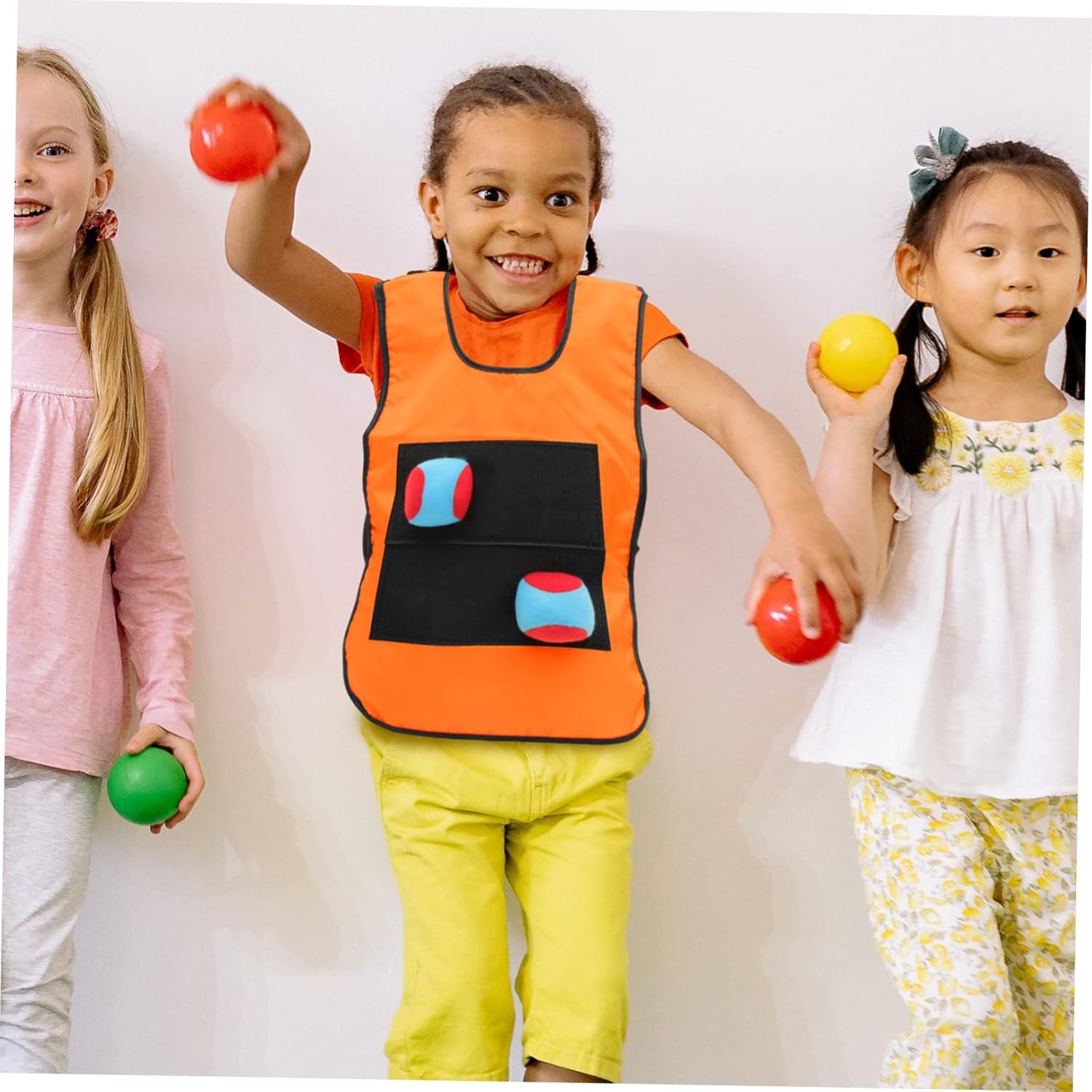 UPKOCH Interactive Sticky Balls Game with Sticky Vest for Boy Girl Enhances Hand-Eye Coordination Communication and Teamwork Includes Balls
