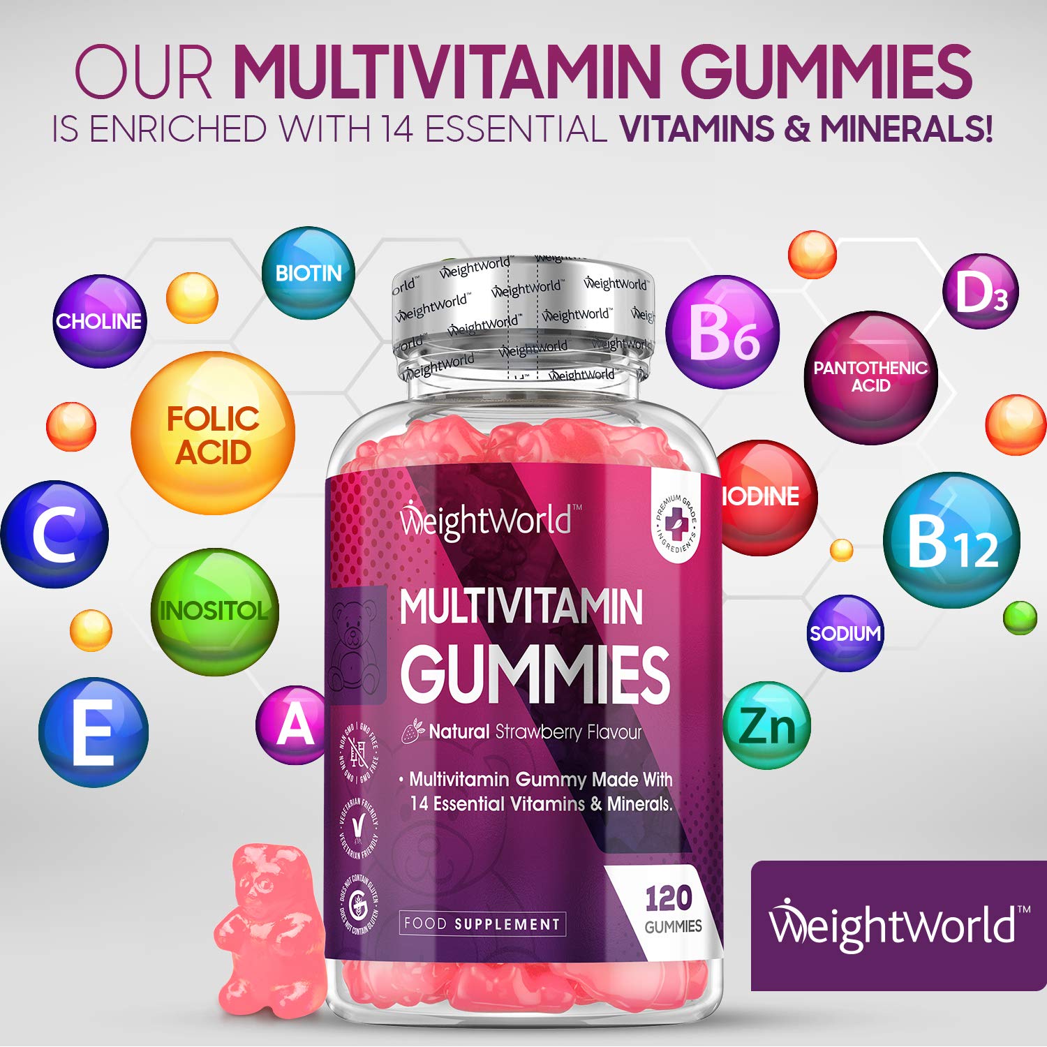 Multivitamin Gummies For Adults 120 Chewable Vitamin Gummies 14