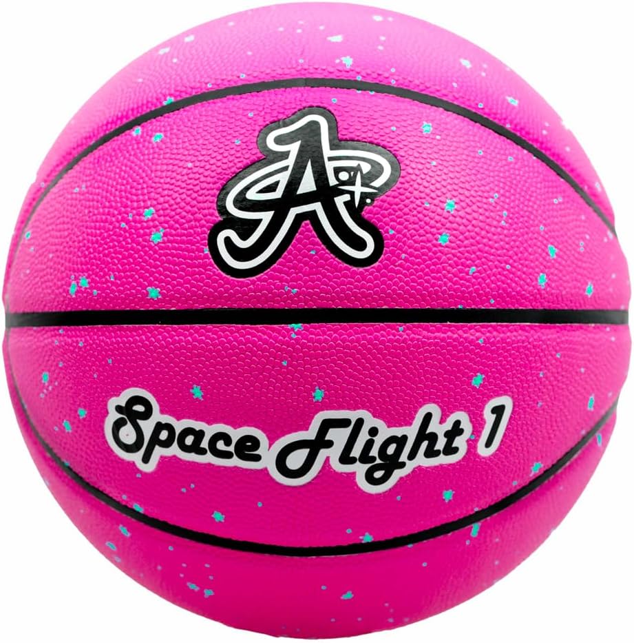Space Flight 1 Basketball, Women's Size 6 Leather (Planetary Pink)