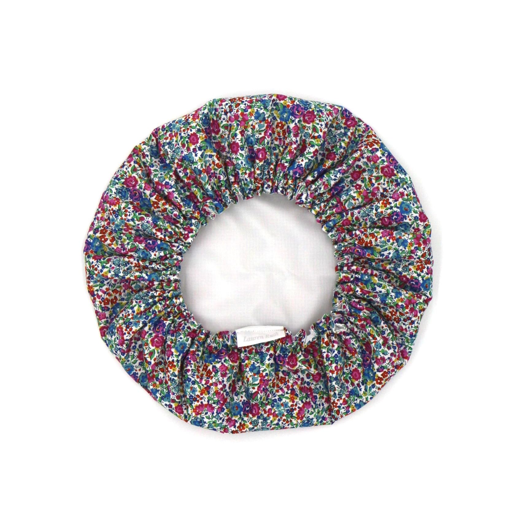 Shower Cap made with Liberty Fabric, Emma & Georgina, Pink - Image 2