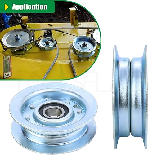 Vista 5 de La polea tensora GY22172 sustituye a la polea tensora GY20067 John Deere GY20067, John Deere GY22172 Polea de accionamiento de la cubierta de 1