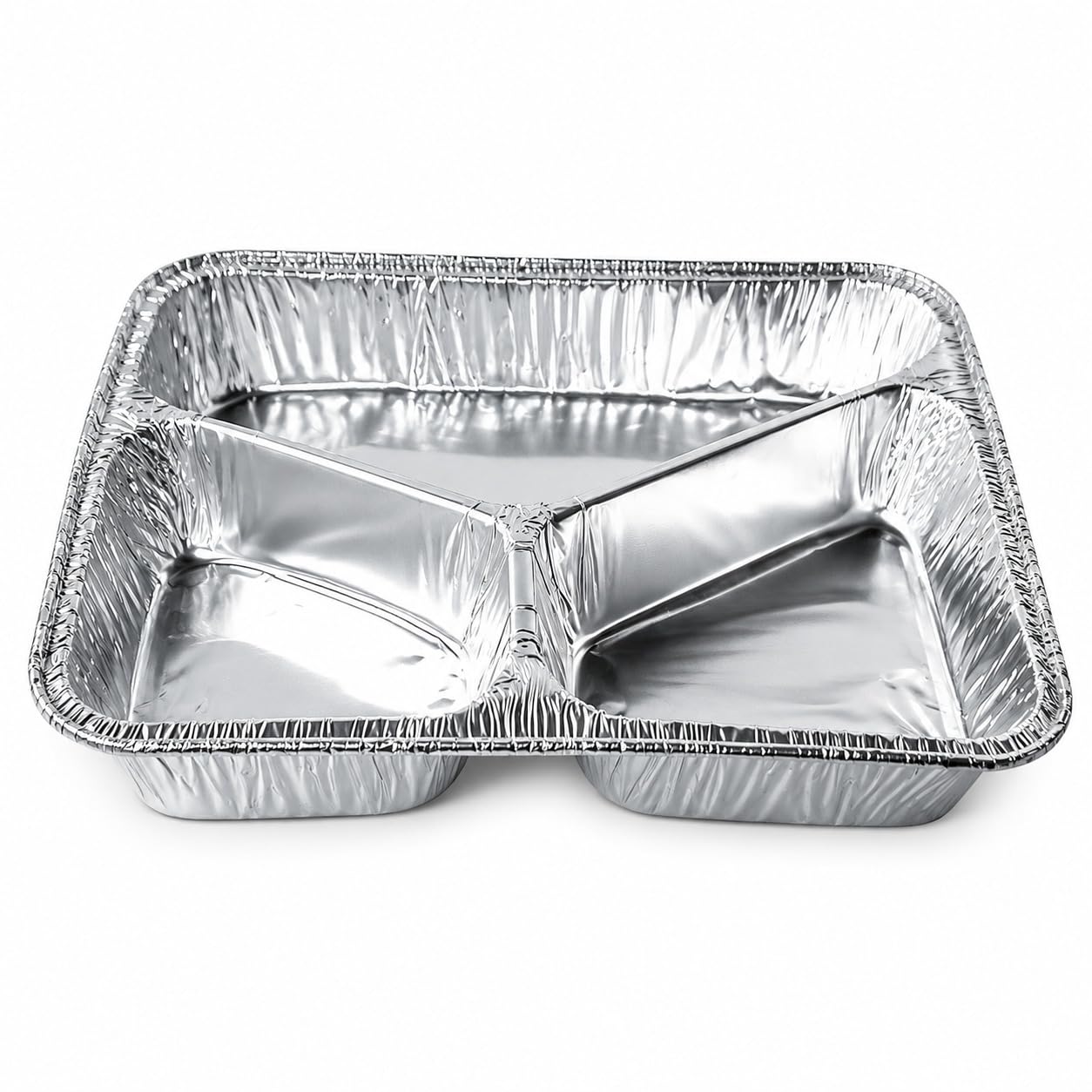 PACKNWOOD Bandeja de aluminio 3 compartimentos 20×15 cm - Pack 1000