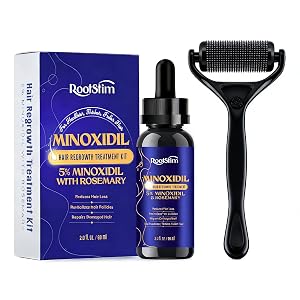 5 Minoxidil Hair Regrowth Kit Premium Rosemary-Infused Serum for Stronger Faster Hair Growth - 2 Fl Oz
