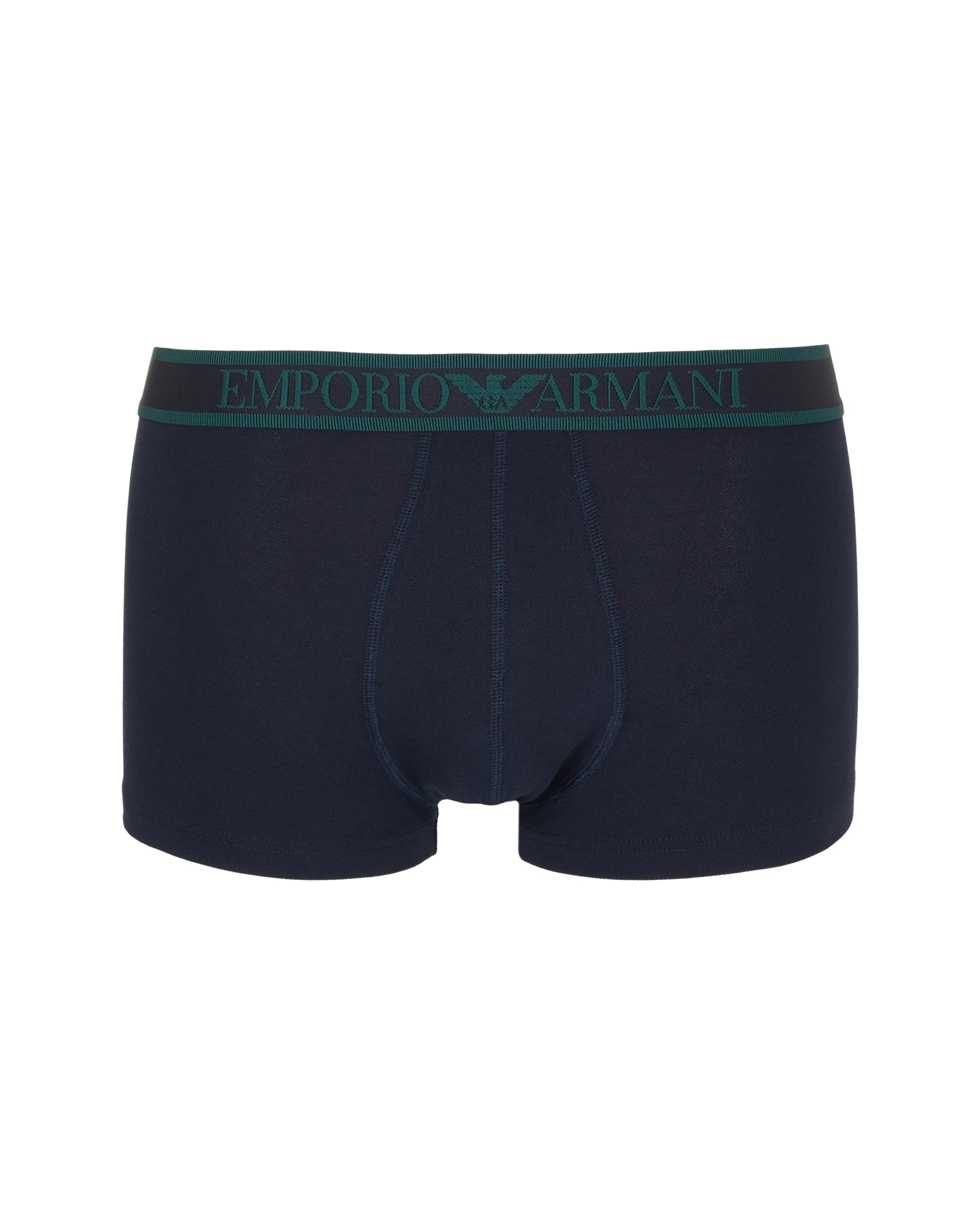 Emporio Armani Man's Stretch Piquet Trunk Blue L