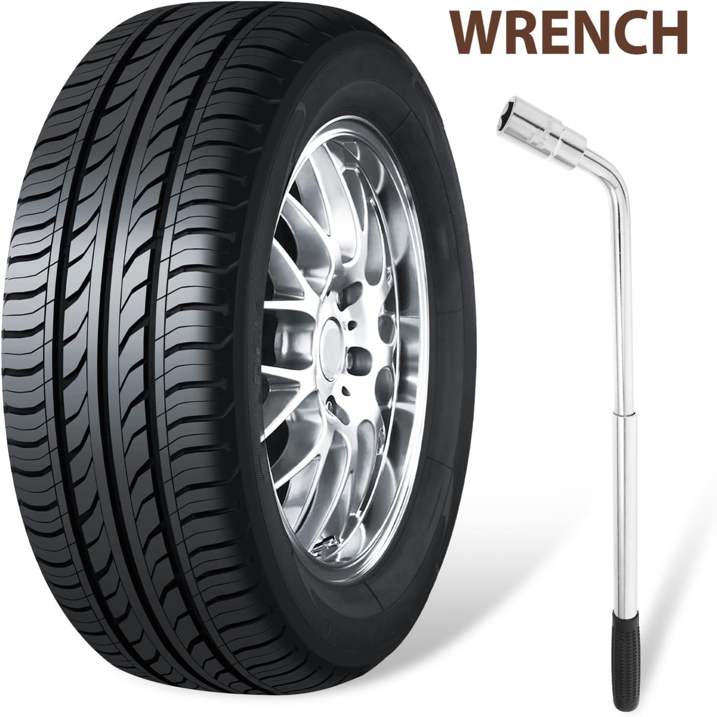 ARTIBETTER Scalable Lug Wrench Dual Sleeves for Car Maintenance Lightweight and Cross Wrench for Easy Use and Portability Ergonomic Design for Enhanced Grip and Comfort